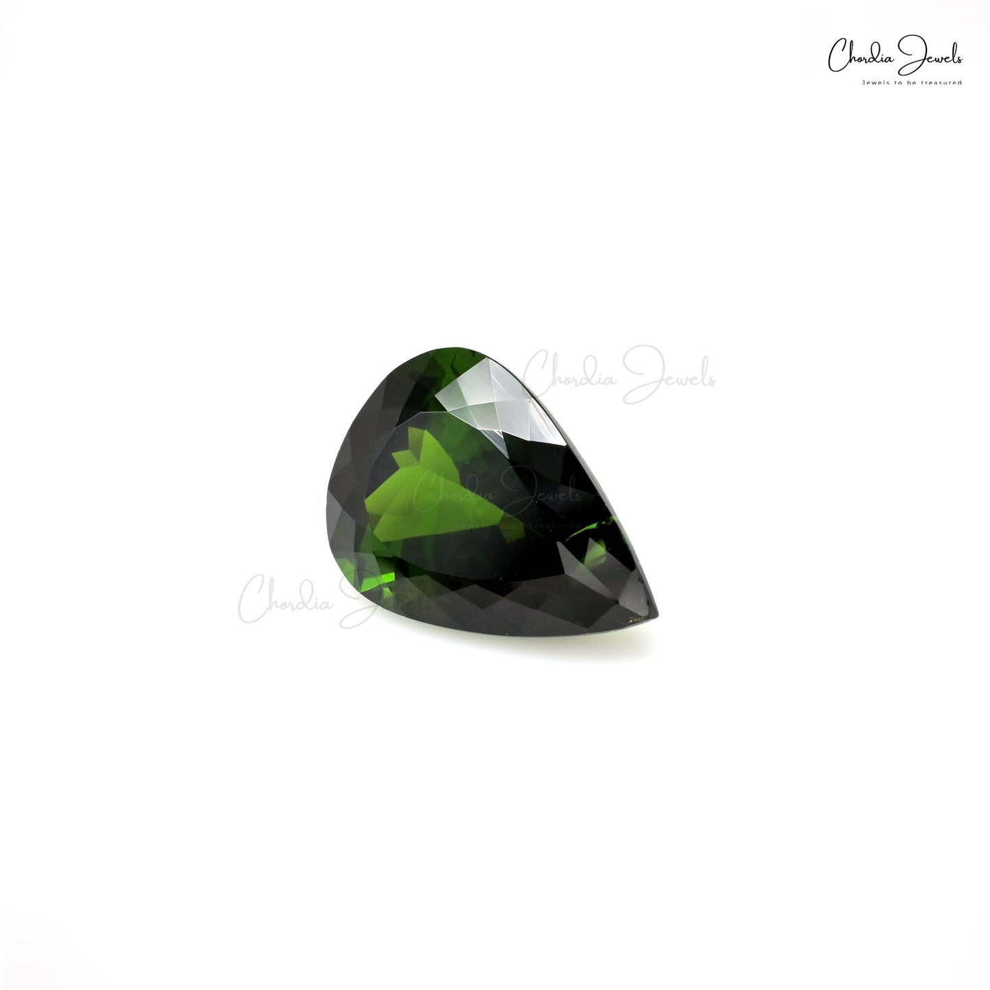 Pear Cut Green Tourmaline Stone for Pendant Design – Chordia Jewels