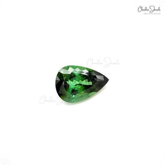 9.53 Ct Green Tourmaline Pear Cut Loose Gemstone – Chordia Jewels