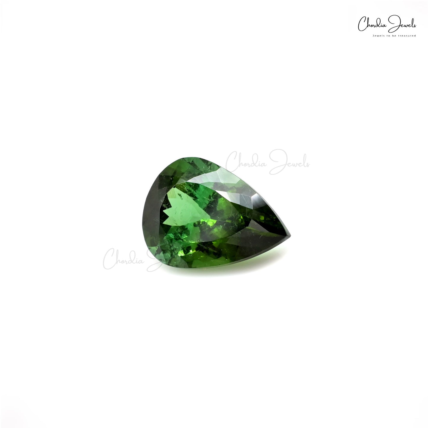 Pear Cut Green Tourmaline Gemstone for Rings – Chordia Jewels