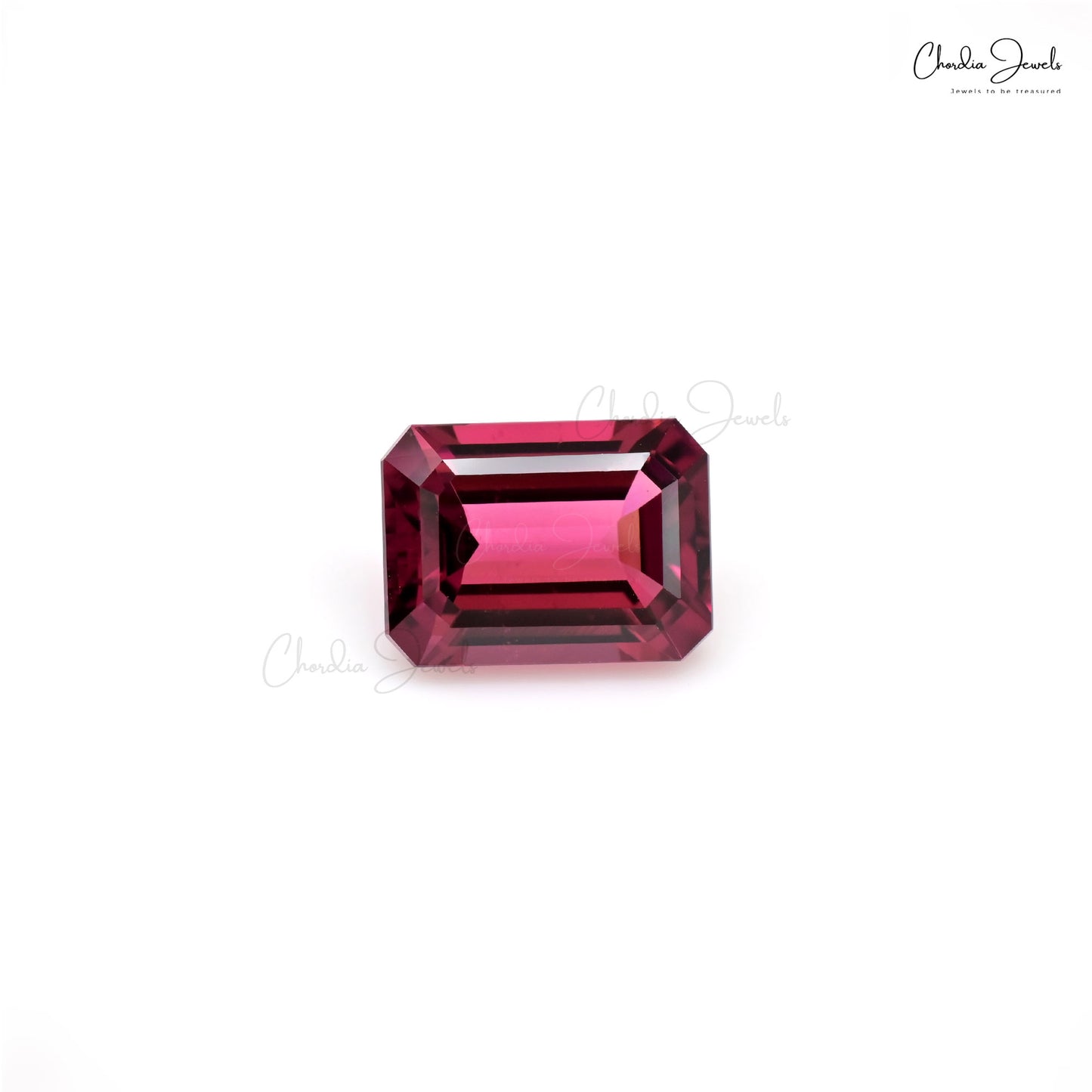 4.37 Ct Rubellite Tourmaline Octagon Cut Gemstone – Chordia Jewels