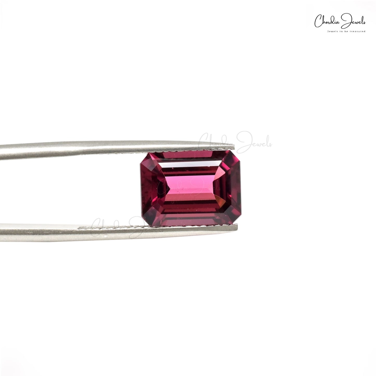 Faceted octagon cut tourmaline gemstone – Chordia Jewels