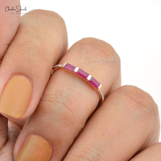 Buy Ruby Dainty Rings