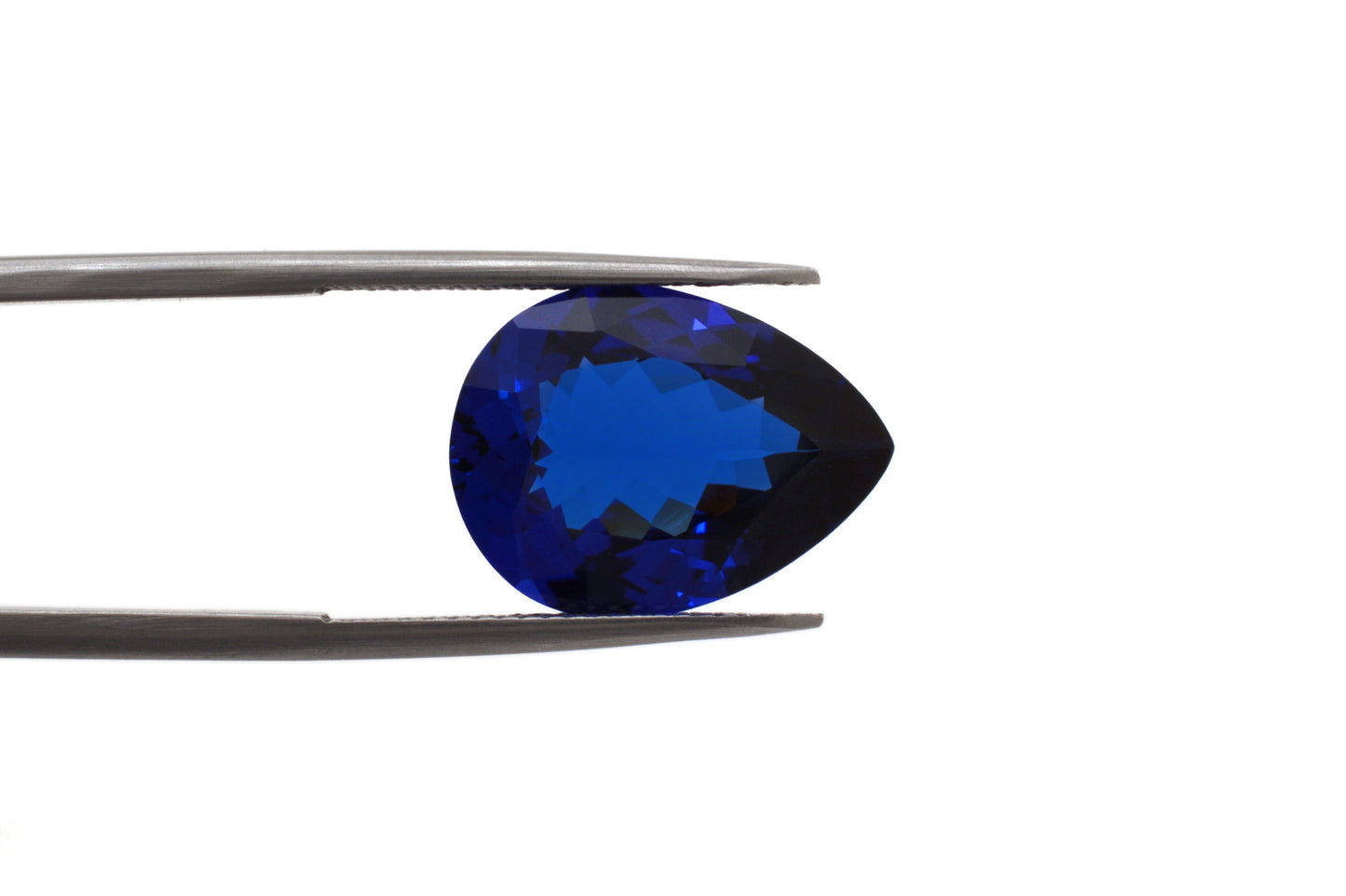 Natural Loose Gemstone Real Tanzanite 16x12mm Pear Cut Faceted Stone for Jewelry