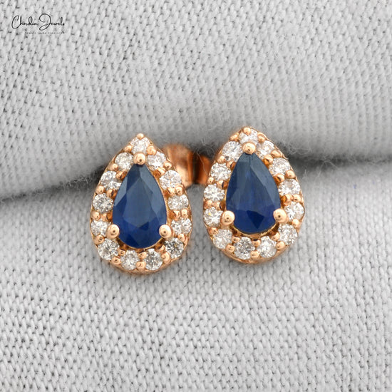 Pear Cut Minimalist Earrings