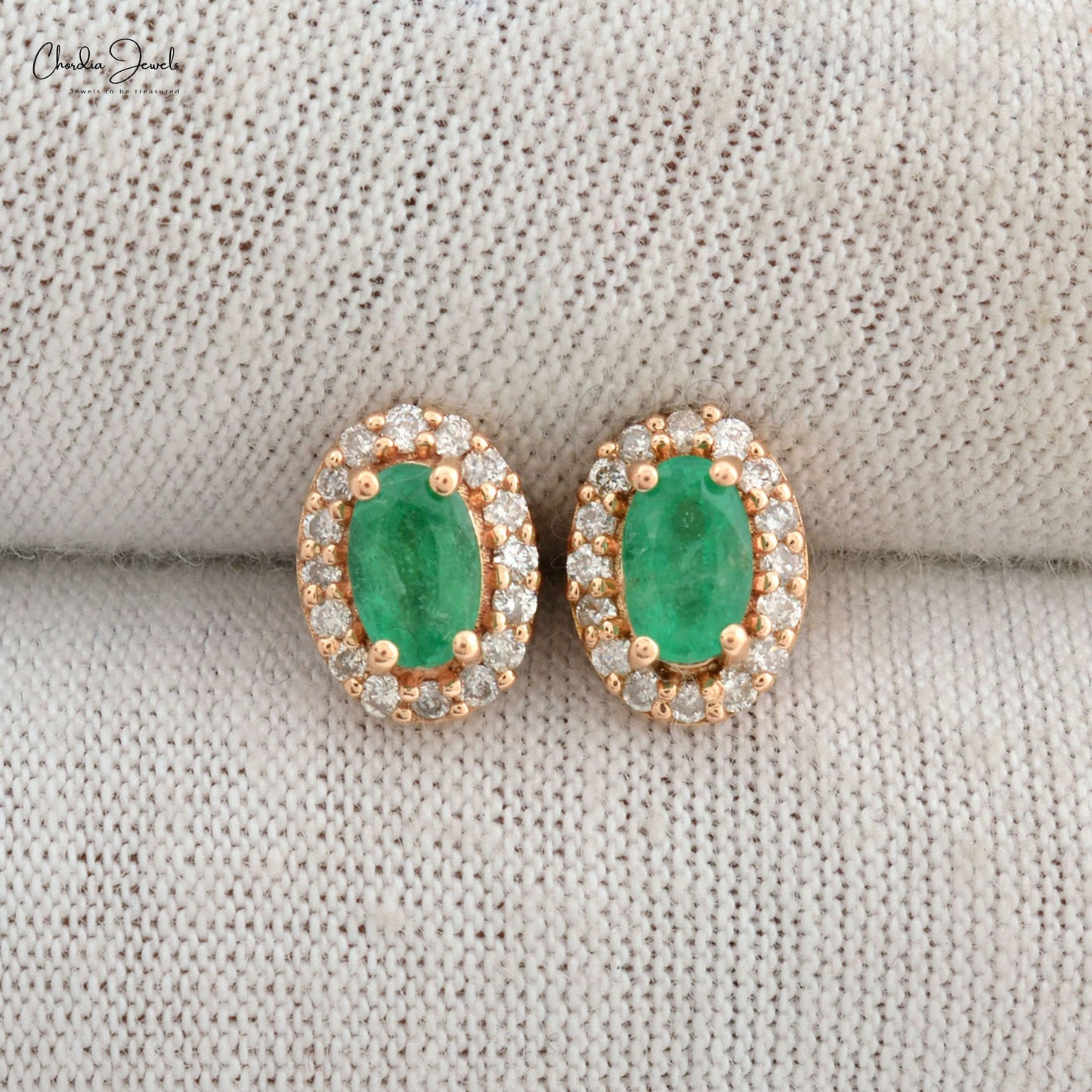 real emerald earrings studs