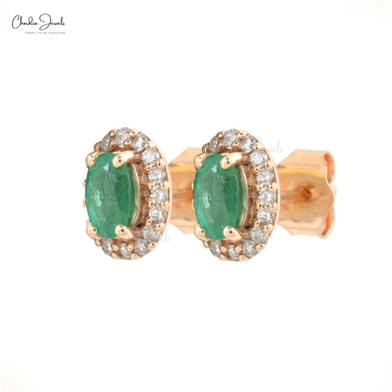 emerald earrings natural