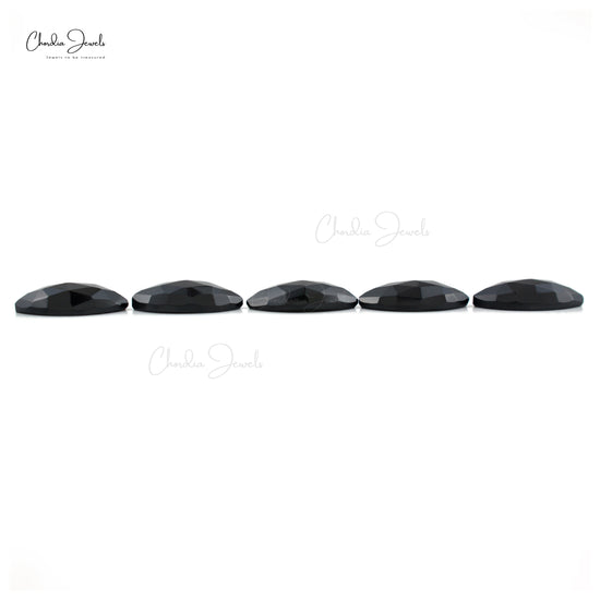 Semi Precious Black Spinel 10.56 Ct Marquise Cut Gemstones Lot for Gold Silver Jewelry