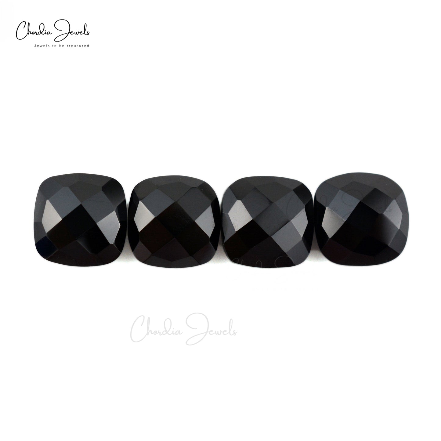 Delicate 12.15 Ct Black Spinel Square Briolette Loose Wholesale Gemstone Lot, 4 Piece