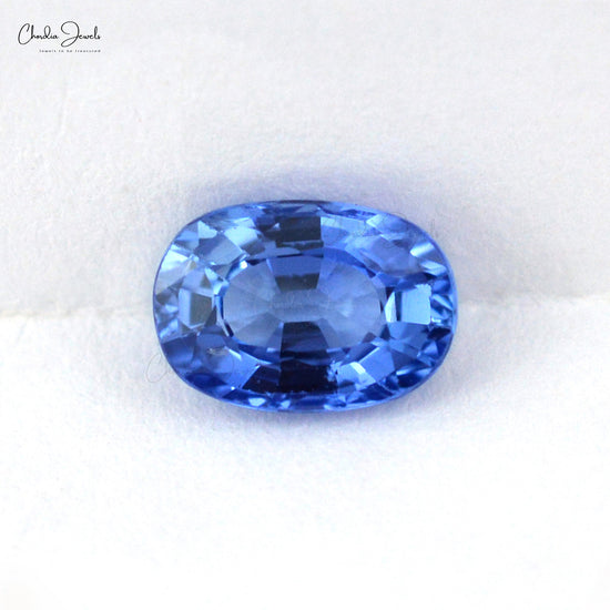 1.32 carat Super Fine Quality Blue Sapphire Oval Cut Gemstone for Making Necklaces, 1 Piece