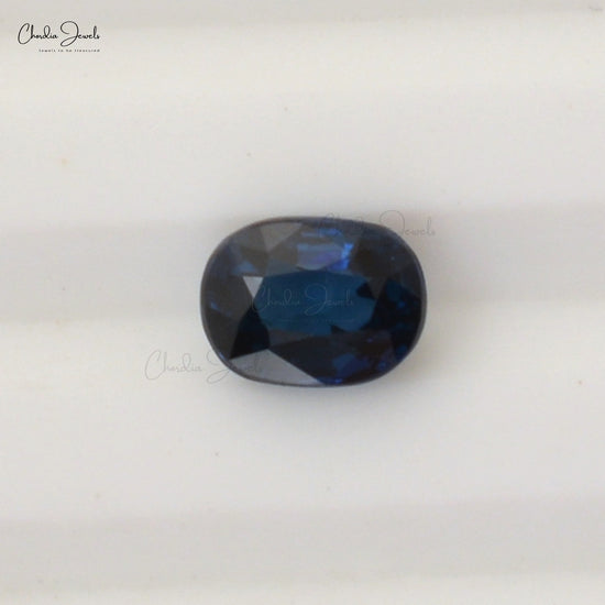 1.1 carat Super Fine Quality Blue Sapphire Oval Cut Gemstone for Making Necklaces, 1 Piece