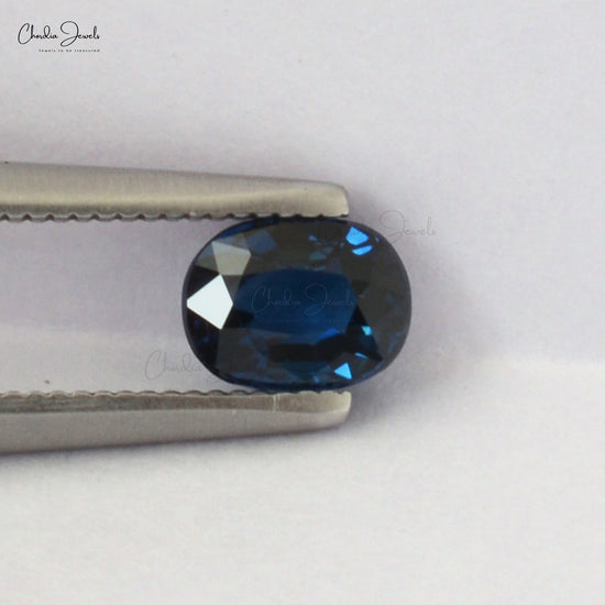 1.1 carat Super Fine Quality Blue Sapphire Oval Cut Gemstone for Making Necklaces, 1 Piece