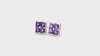 Buy Natural Amethyst Cluster Earrings Natural Amethyst Cluster Earrings with 14k Soild White Gold 
