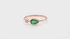 Natural Emerald Engagement Ring