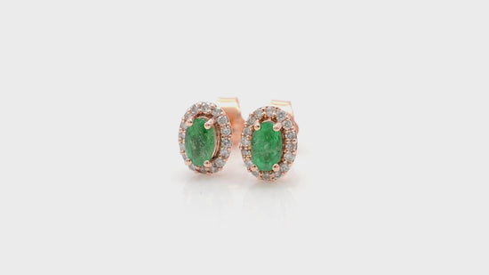 Load and play video in Gallery viewer, women emerald earrings
