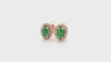 women emerald earrings