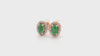 women emerald earrings