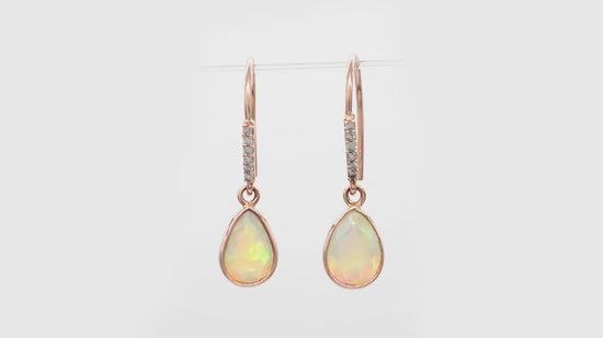 Load and play video in Gallery viewer, Buy Opal Earrings
