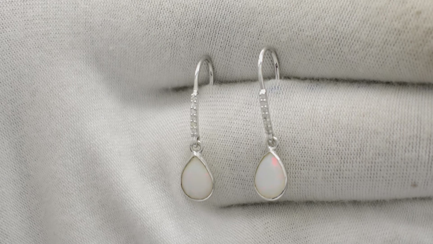 Load and play video in Gallery viewer, Buy AAA Opal Earrings
