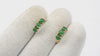 Emerald Hoops Earrings