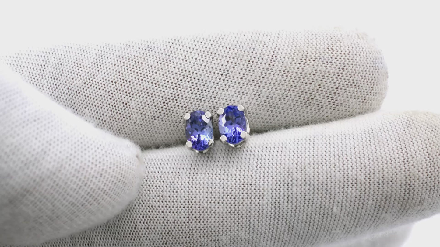 Load and play video in Gallery viewer, AAA Tanzanite Earrings
