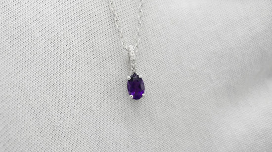 Load and play video in Gallery viewer, Buy Amethyst Hidden Bail Pendant

