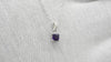 Natural 0.35ct Amethyst Gemstone Solitaire Pendant Solid 14k White Gold Prong Set Pendant