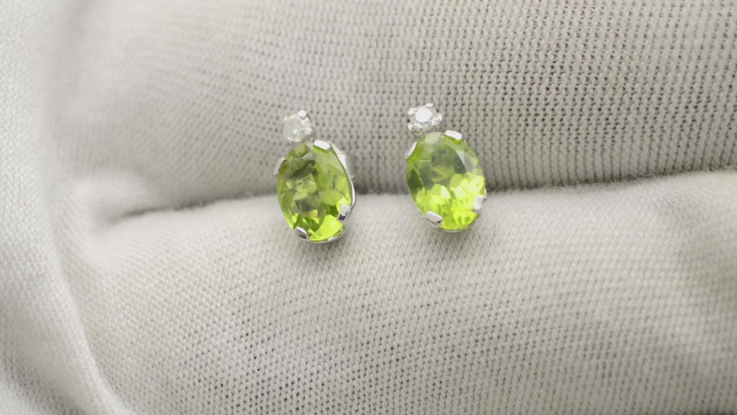 Load and play video in Gallery viewer, Buy Peridot Earrings 
