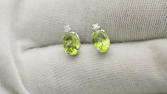 Load and play video in Gallery viewer, Buy Peridot Earrings 
