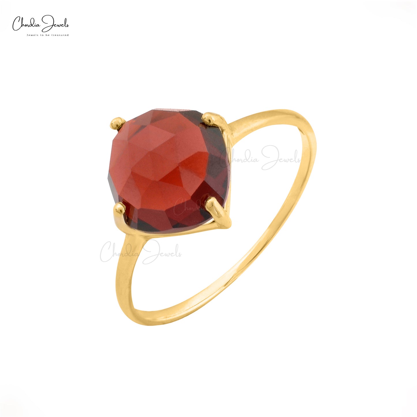 Gold Garnet Ring