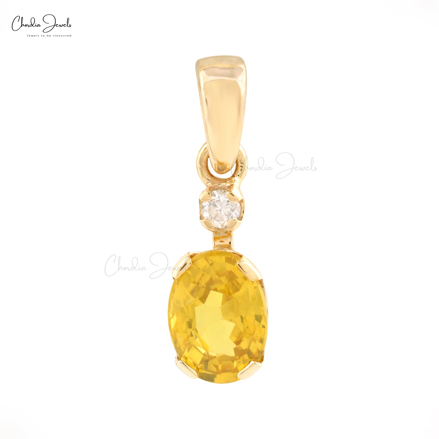 Buy Yellow Sapphire Pendants