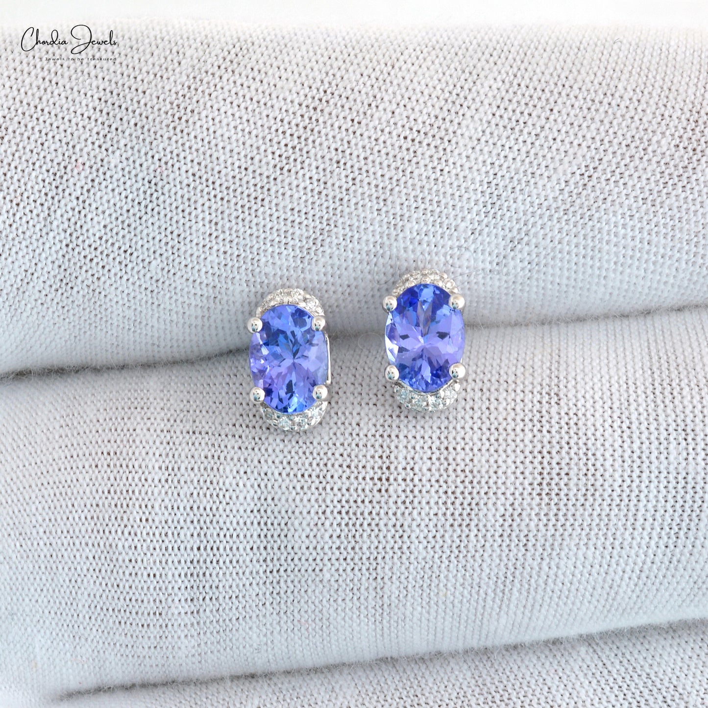 Tanzanite Diamond Earrings 