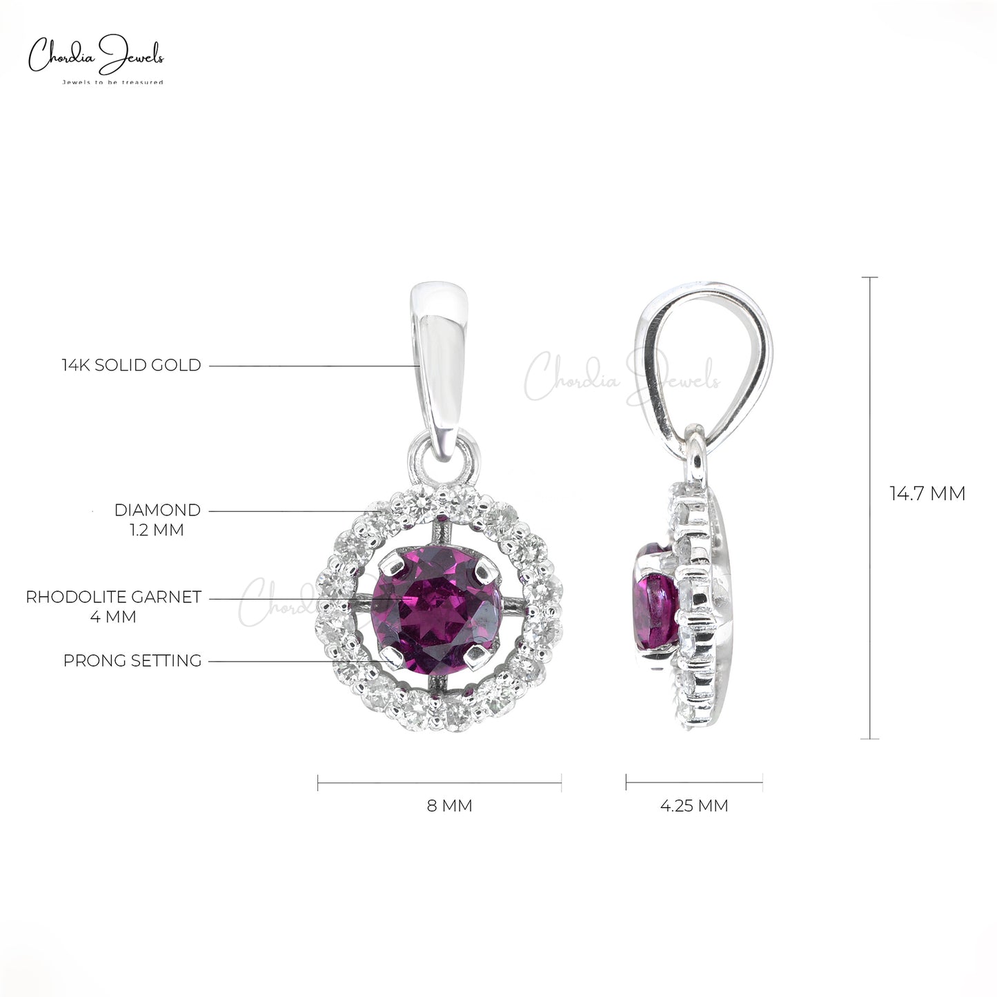 Halo Diamond Pendant