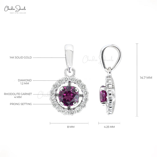 Halo Diamond Pendant
