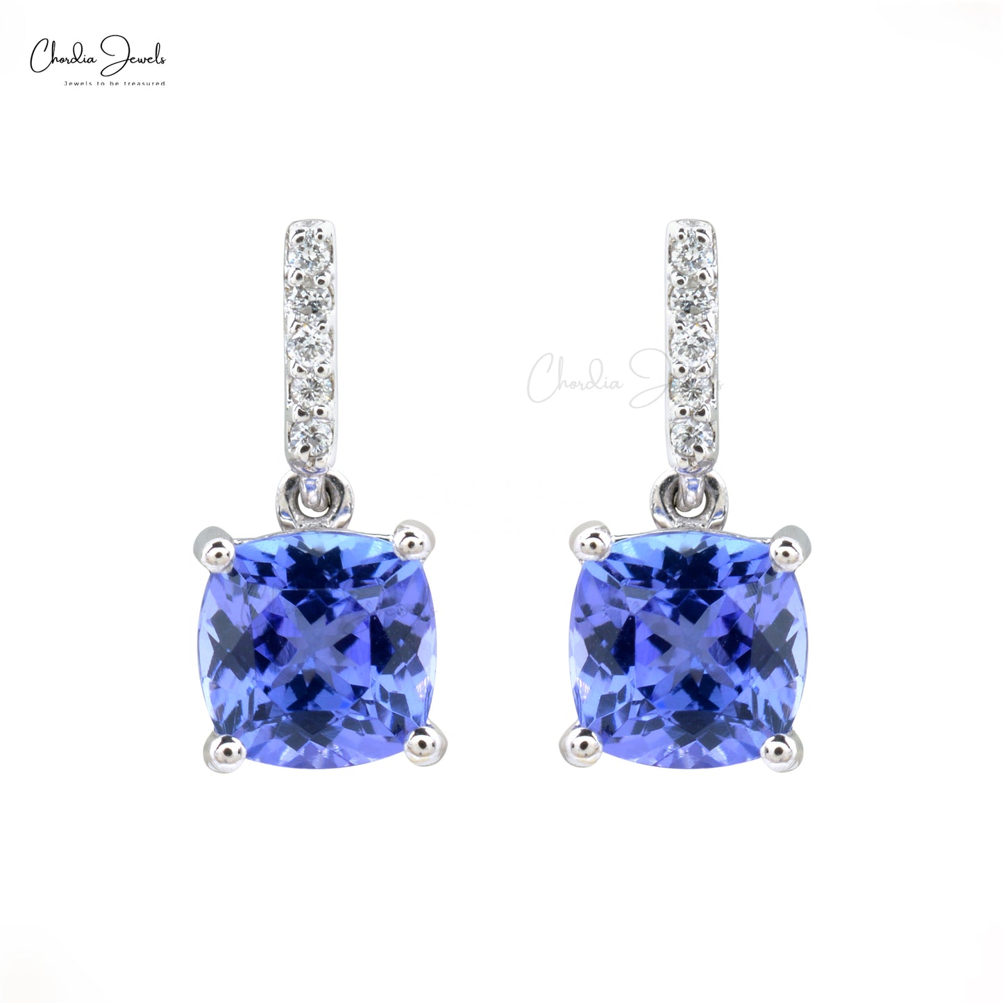 Blue tanzanite hotsell earrings