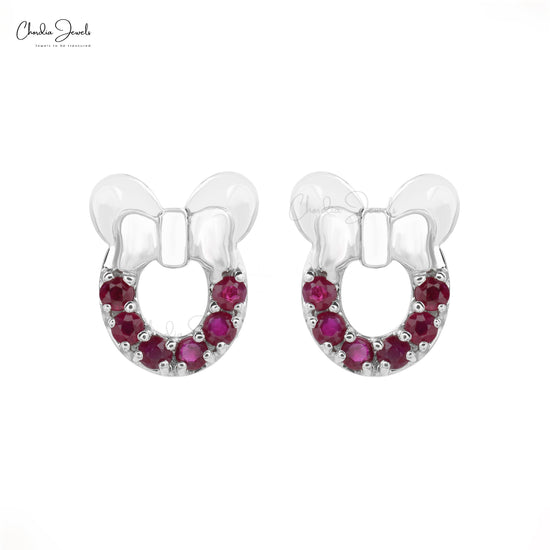 Genuine Ruby Earrings