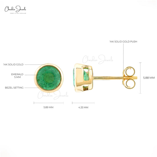 emerald gemstone earrings