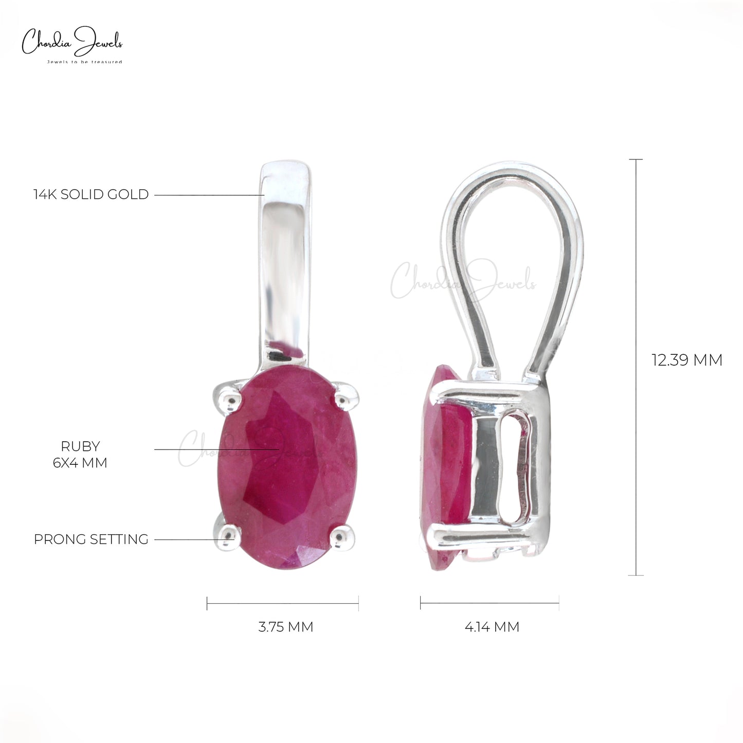 Ruby Gemstone Pendant