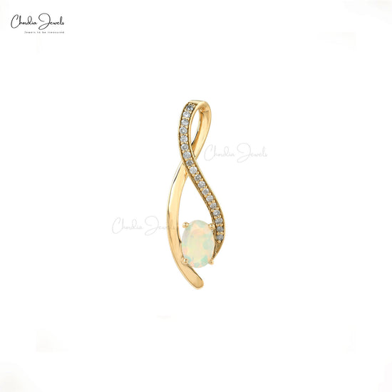 Natural Opal Overlay Pendant