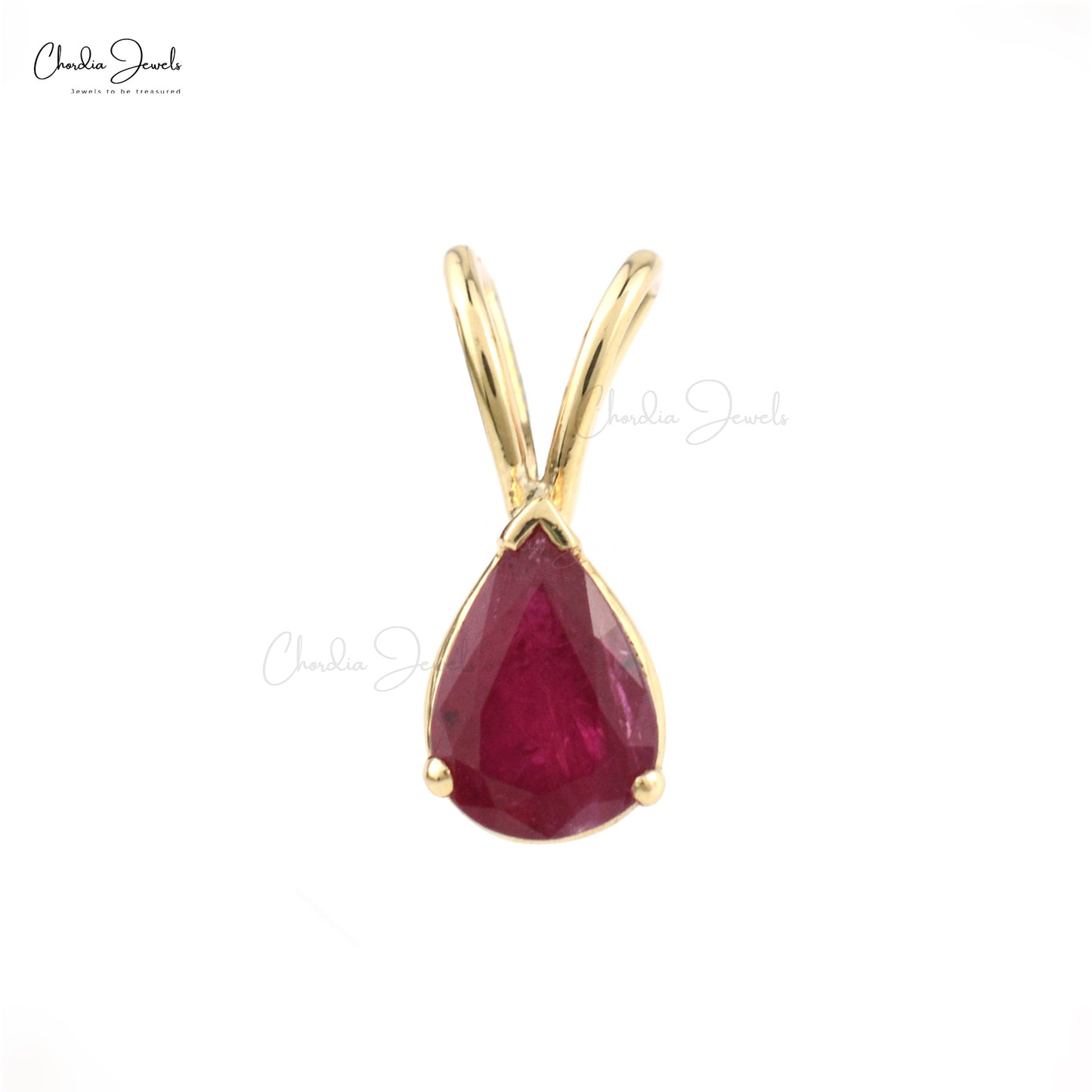 Oval Red Ruby Pendant - Shraddha Shree Gems