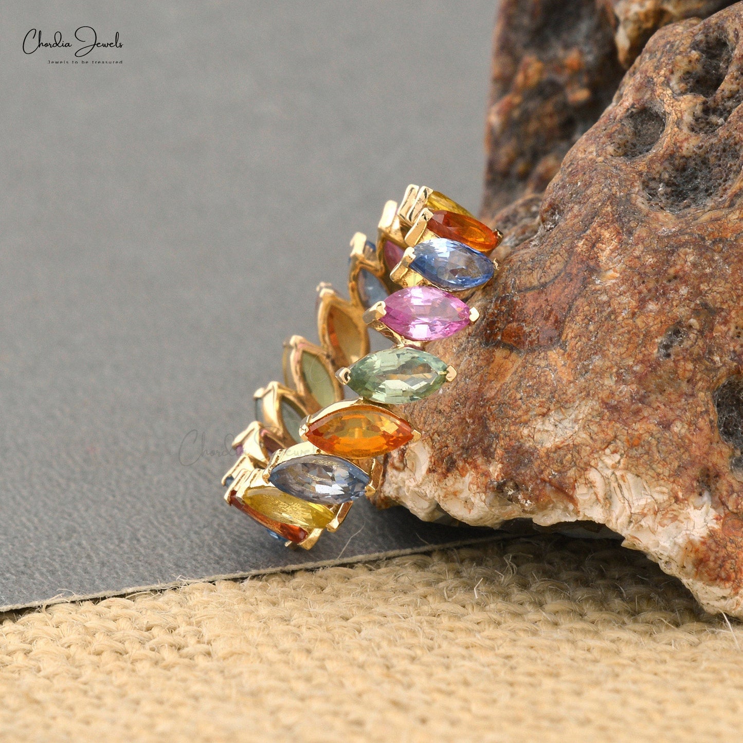 Rainbow Stone Ring