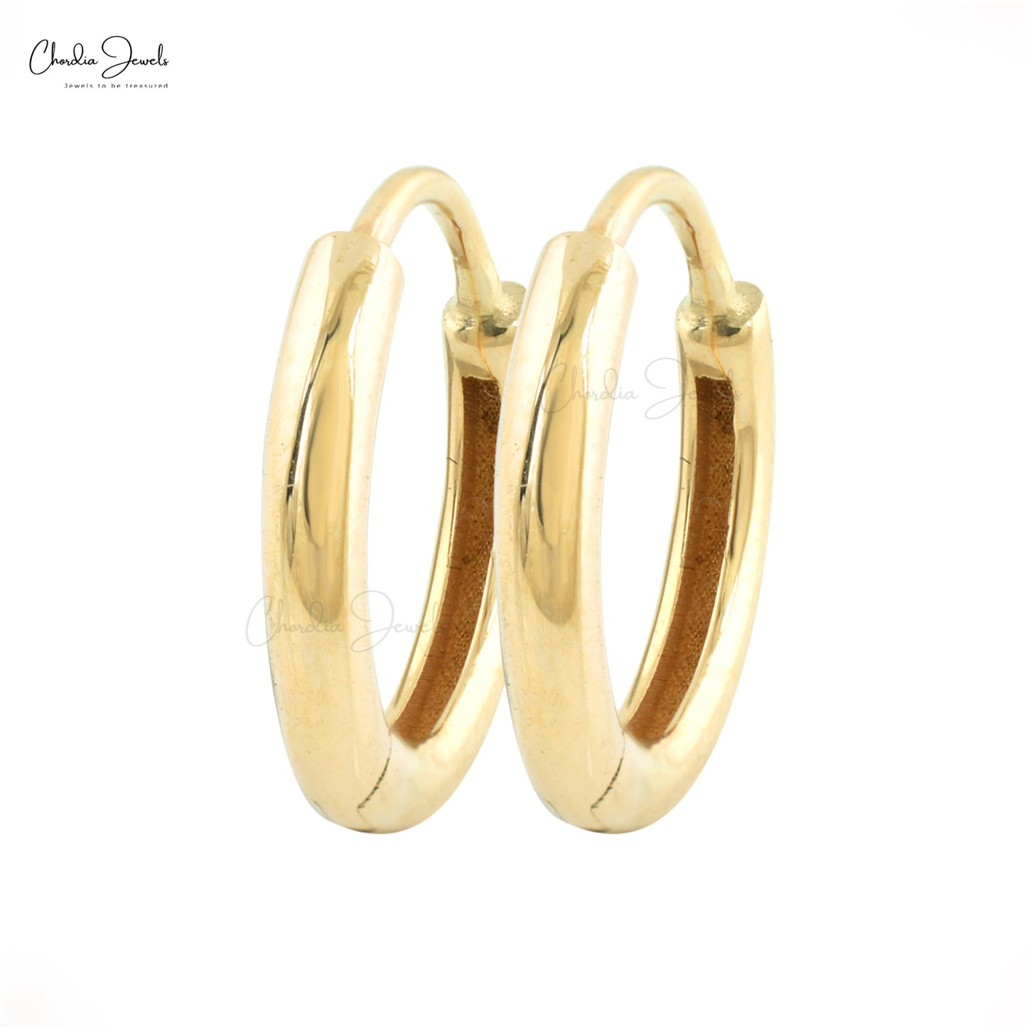 Plain Gold Earrings