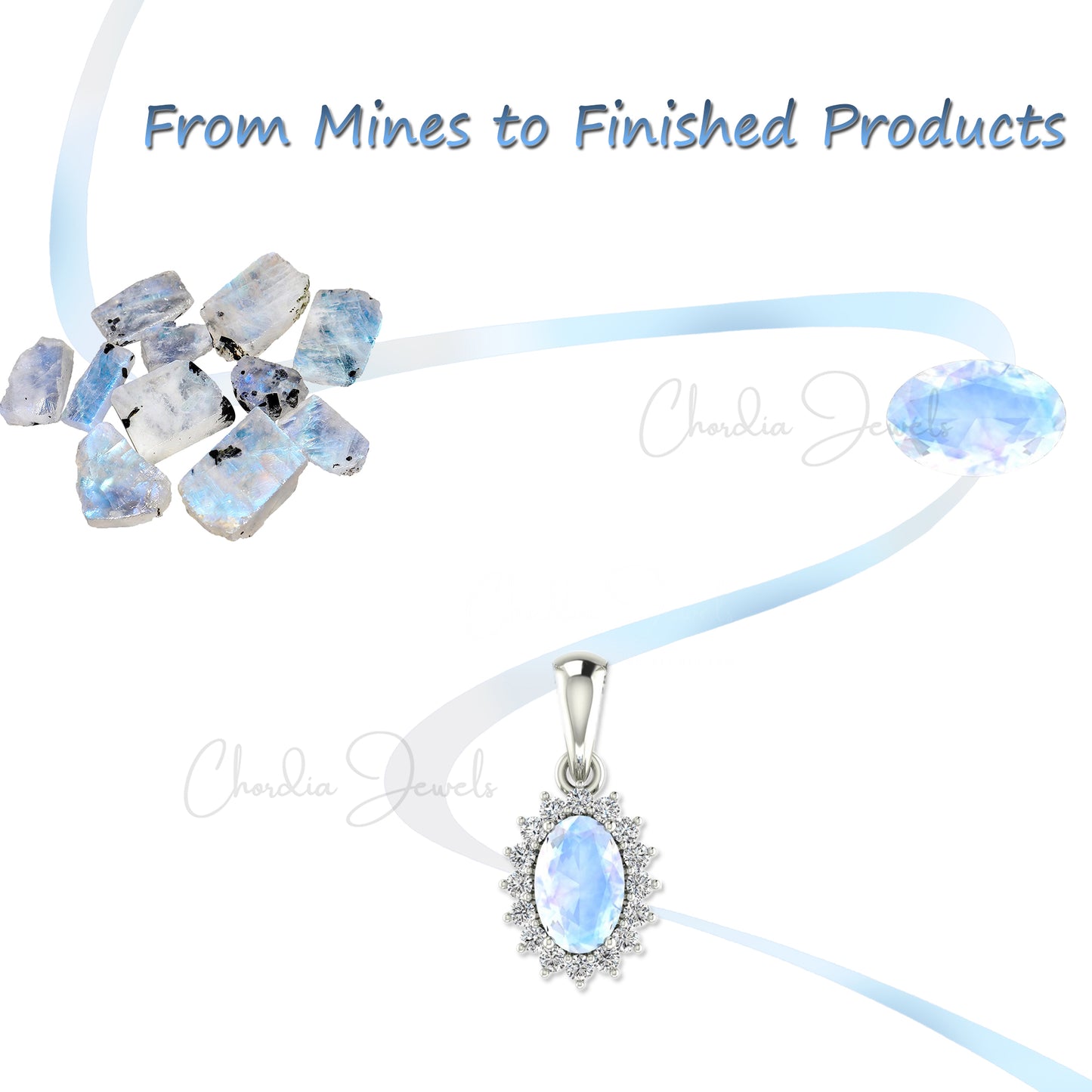 Genuine Blue Chalcedony With Rainbow Moonstone Earrings 925 Sterling Sliver Minimalist Trendy Jewelry At Discount Price