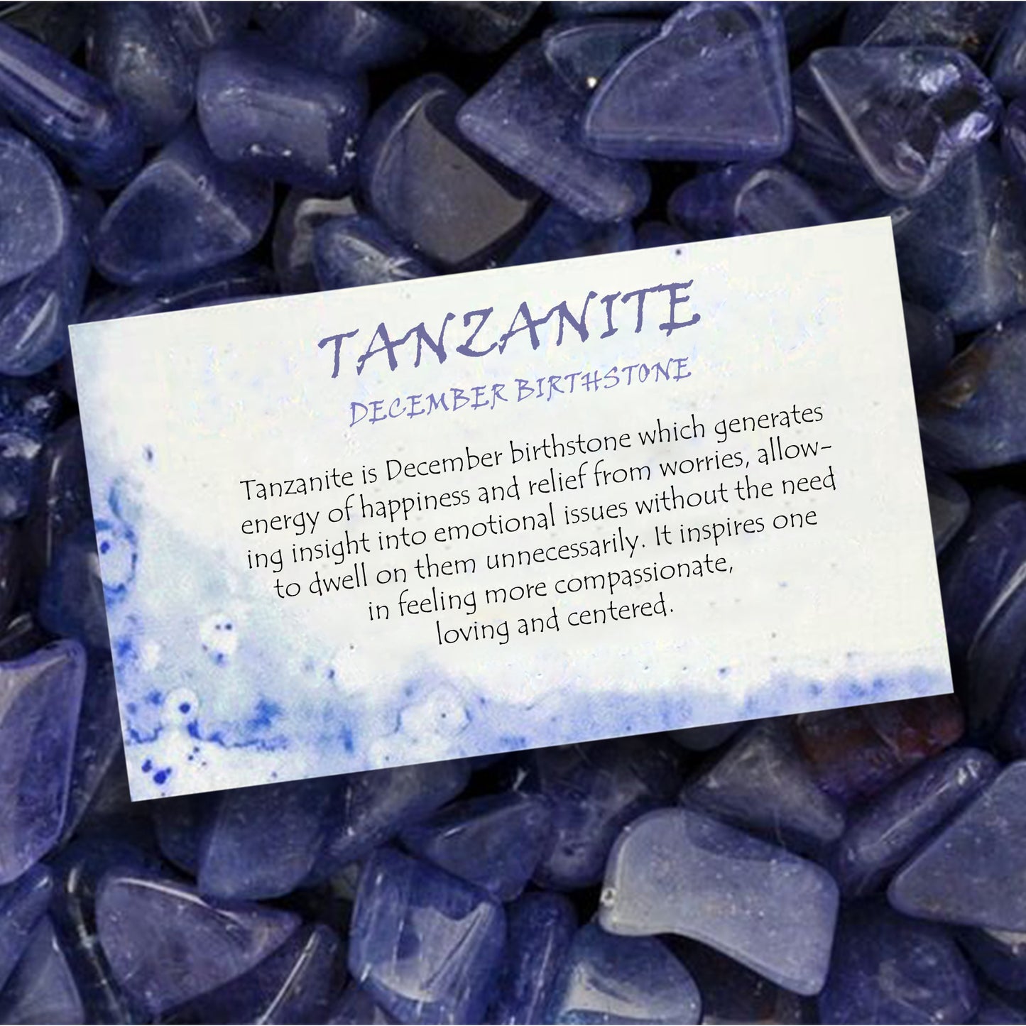 Genuine Tanzanite & Diamond Halo Dainty Necklace In 14k Gold