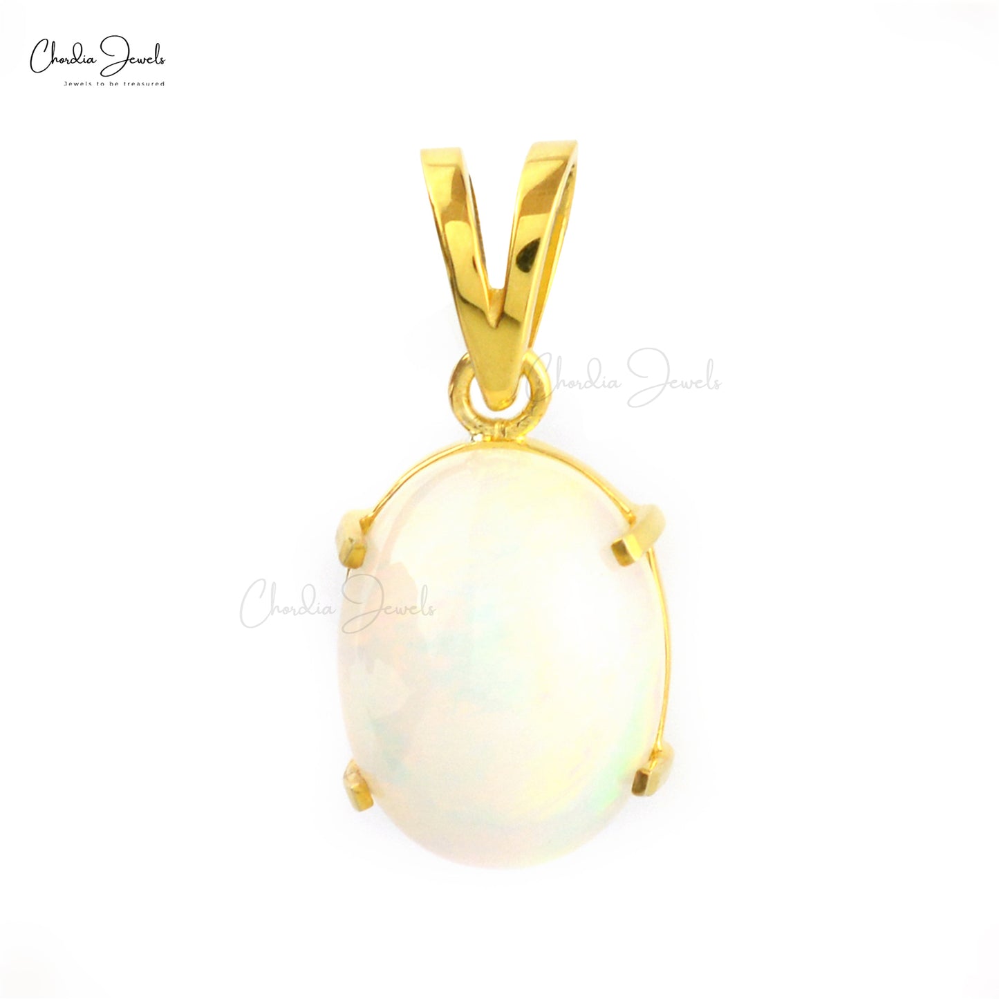 Opal Gemstone Silver Pendant
