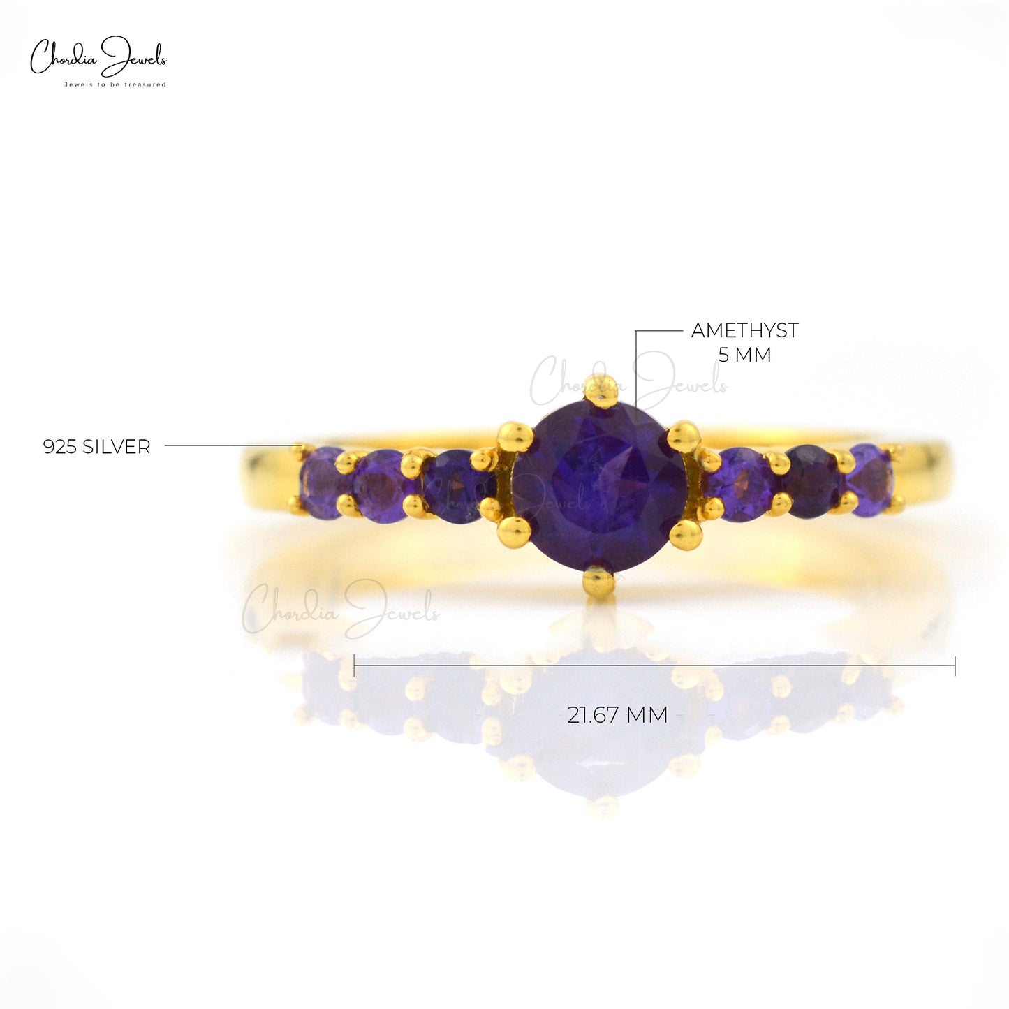 Load image into Gallery viewer, 925 Sterling Silver Genuine Amethyst Ring  Prong Set Handmade Gemstone Ring February Birthstone Fashion Jewelry At Offer Price
