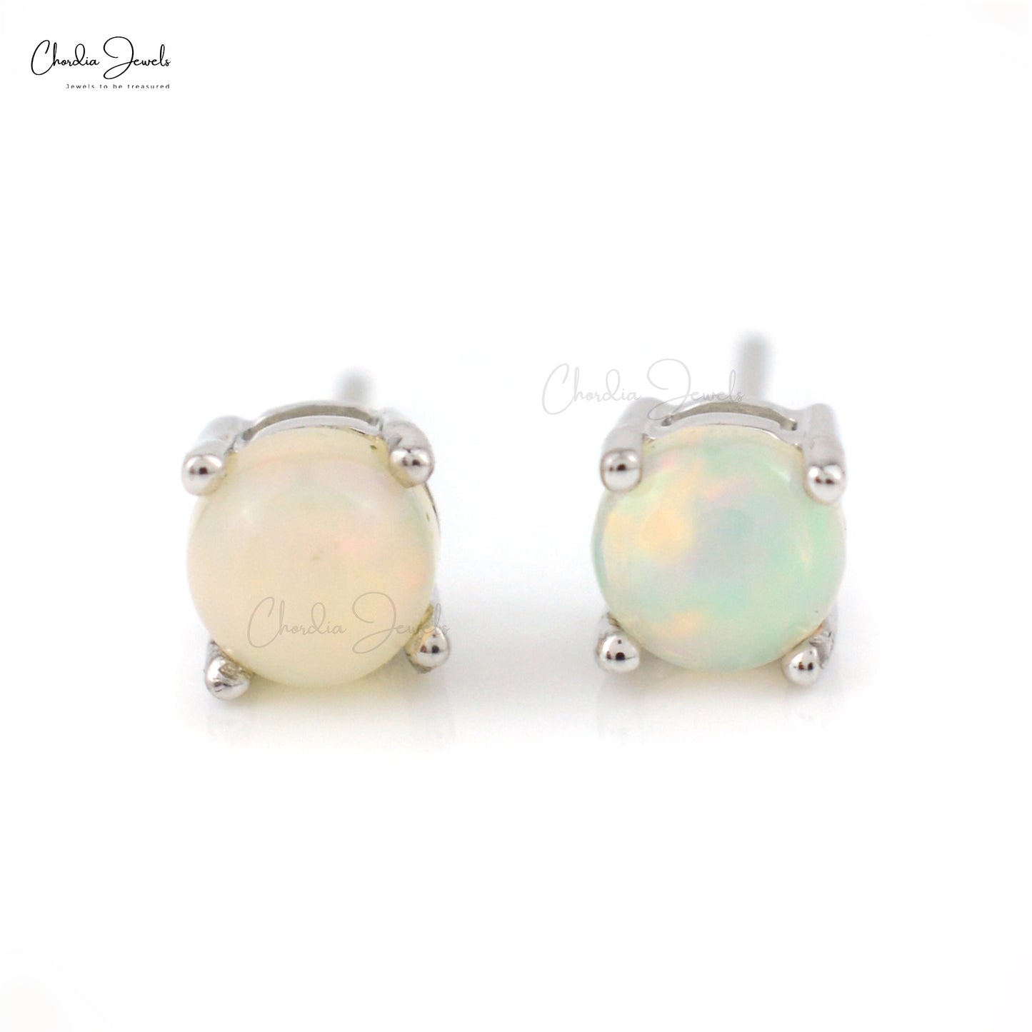 Ethiopian Opal Earrings 925 Sterling Silver Solitaire Studs 7x5mm Pear Shape Wedding Earring #13 Ethiopian Opal Earrings 925 Sterling Silver Solitaire Studs 7x5mm Pear Shape Wedding Earring