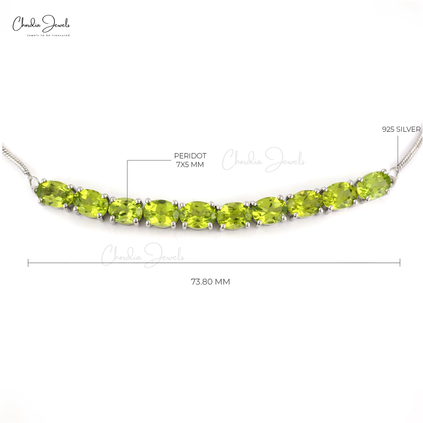 Top Manufacturer Authentic Peridot Bracelet 925 Sterling Oval Cut Gemstone Sliver Jewelry August Birthstone Jewelry At Offer Price