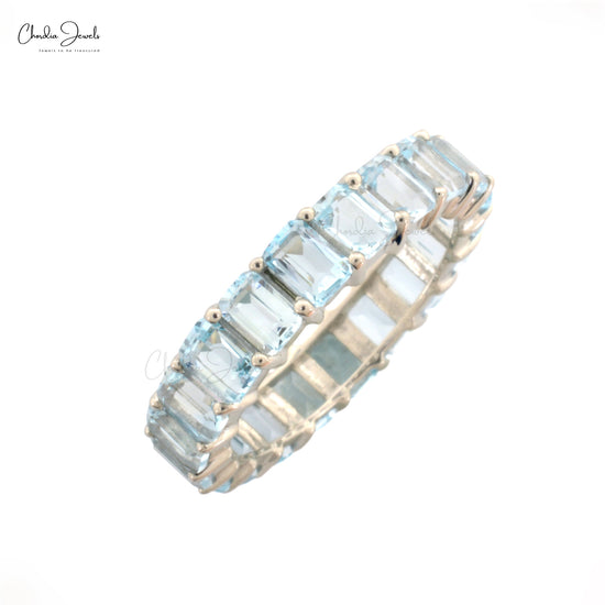 Sky Blue Topaz Gemstone Silver Ring Handmade Ring