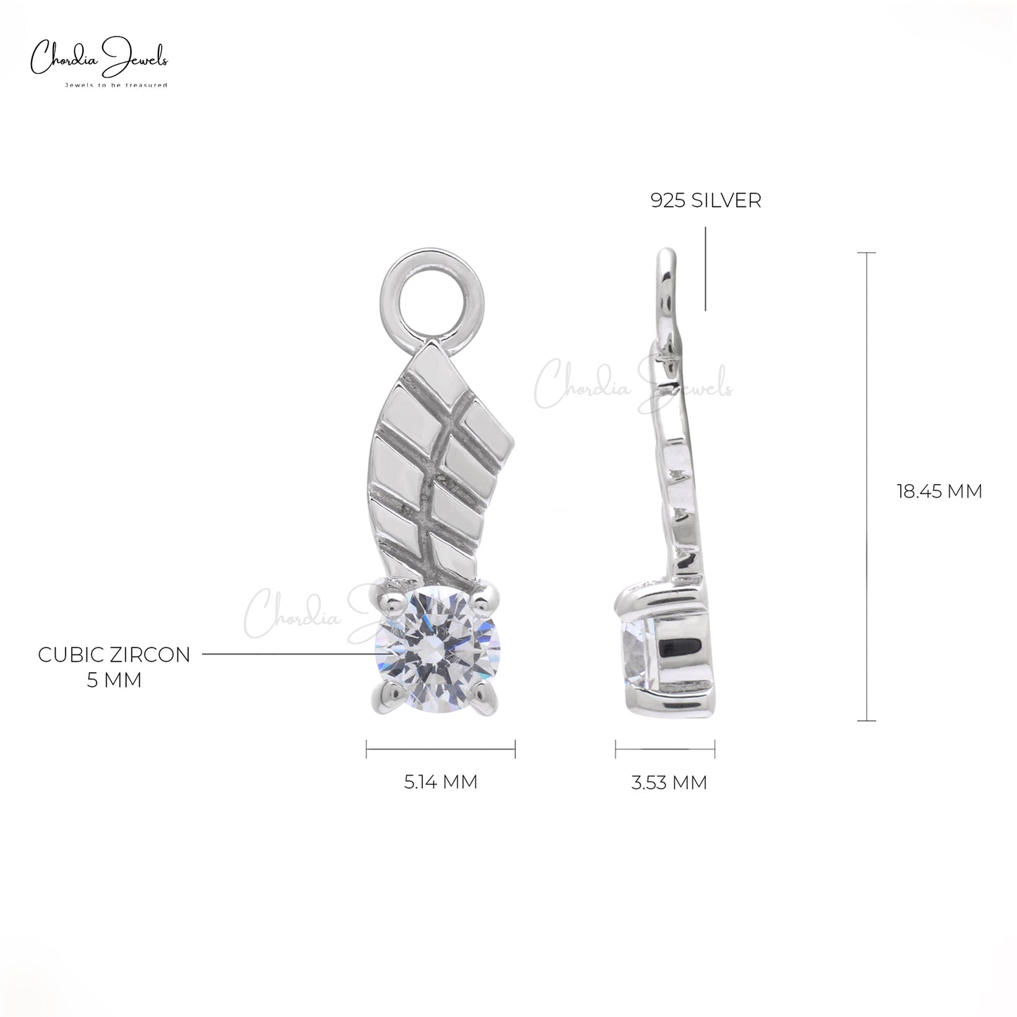 Stud Earring Cubic Zirconia Cz Exclusive Design Earing at Rs 660/pair in  Mumbai