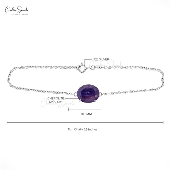 Load image into Gallery viewer, Natural Charoite Flexible Bracelet In 925 Sterling Silver Oval Gemstone Jewelry From Top Supplier At Offer Price
